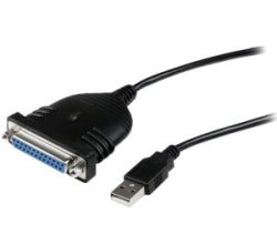 CABLE ADAPTATEUR USB VERS DB25 POUR IMPRIMANTE, 1,80 M, M/F IN  ICUSB1284D25 