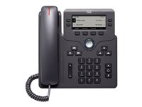 Cisco IP Phone 6841 - Téléphone VoIP - SIP, SRTP - 4 lignes - Charbon CP-6841-3PW-CE-K9=
