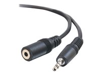 C2G - Rallonge de câble audio - mini-phone stereo 3.5 mm mâle pour mini-phone stereo 3.5 mm femelle - 5 m - blindé - moulé 80094