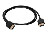 C2G 3ft 4K HDMI Cable - Ultra Flexible Cable with Low Profile Connectors - Câble HDMI - HDMI mâle pour HDMI mâle - 91.4 cm - double blindage - noir 41363