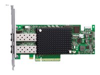 Dell Emulex LPE-16002 - Adaptateur de bus hôte - PCIe 2.0 x8 profil bas - 16Gb Fibre Channel x 2 - pour PowerEdge R520, R620, R715, R720, R815, R820; PowerVault MD3800, MD3820, NX3200, NX3300 406-10549