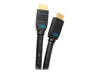 C2G 15ft Ultra Flexible 4K Active HDMI Cable Gripping 4K 60Hz - In-Wall M/M - Câble HDMI avec Ethernet - HDMI mâle pour HDMI mâle - 4.5 m - noir - actif, support pour 4K60Hz C2G10380