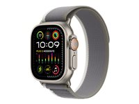 Apple - Boucle pour montre intelligente - 49 mm - taille P/M - gris, vert MT5Y3ZM/A