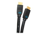 C2G 12ft Ultra Flexible 4K Active HDMI Cable Gripping 4K 60Hz - In-Wall M/M - Câble HDMI avec Ethernet - HDMI mâle pour HDMI mâle - 3.7 m - noir - actif, support pour 4K60Hz C2G10379