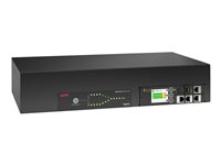 APC NetShelter - Commutateur de transfert automatique (rack-montable) - CA 120 V - 2880 VA - monophasé - USB, Ethernet 10/100/1000 - entrée : alimentation NEMA L5-30P 24A - connecteurs de sortie : 16 (NEMA 5-20R 16A) - 2U - 2.44 m cordon - noir AP4453A