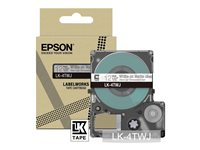 Epson LabelWorks LK-4TWJ - Blanc sur fond transparent mat - Rouleau (1,2 cm x 8 m) 1 cassette(s) boîte de suspension - cartouche de bande - pour LabelWorks LW-C410, LW-C610 C53S672068