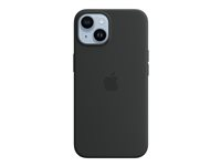 Apple - Coque de protection pour téléphone portable - compatibilité avec MagSafe - silicone - noir minuit - pour iPhone 14 MPRU3ZM/A