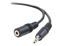 C2G - Rallonge de câble audio - mini-phone stereo 3.5 mm mâle pour mini-phone stereo 3.5 mm femelle - 7 m - blindé - moulé 80095