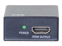 C2G HDMI Inline Extender 4K60 - Prolongateur audio/vidéo - HDMI de 19 broches de type A / HDMI de 19 broches de type A - jusqu'à 50 m 82394