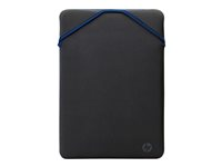 HP Reversible Protective - Housse d'ordinateur portable - 14.1" - noir, bleu - pour Chromebook 14, 14a, 14b; ENVY 13, 14; Laptop 14, 14s; Pavilion 14; Pavilion x360 Laptop 2F1X4AA