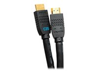 C2G 50ft Ultra Flexible 4K Active HDMI Cable Gripping 4K 60Hz - In-Wall M/M - Câble HDMI avec Ethernet - HDMI mâle pour HDMI mâle - 15.2 m - noir - actif, support pour 4K60Hz C2G10384