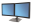 Ergotron DS100 - Pied - horizontal - pour 2 écrans LCD - aluminium, acier - noir - Taille d'écran : jusqu'à 24 pouces - ordinateur de bureau