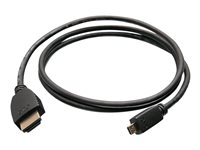 C2G 6ft HDMI to Micro HDMI Cable with Ethernet - High Speed HDMI Cable - Câble HDMI avec Ethernet - 19 pin micro HDMI Type D mâle pour HDMI mâle - 1.83 m - blindé - noir 50615