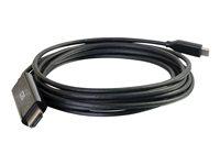 C2G 10ft USB C to HDMI Cable - USB C to HDMI Adapter Cable - 4K 60Hz - M/M - Câble vidéo/audio - 24 pin USB-C mâle reversible pour HDMI mâle - 3.05 m - noir - support 4K 26896