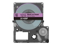 Epson LabelWorks LK-4UBP - Noir sur violet - Rouleau (1,2 cm x 8 m) 1 cassette(s) boîte de suspension - cartouche de bande - pour LabelWorks LW-C410, LW-C610 C53S672101