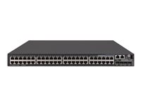 HPE 5510 48G PoE+ 4SFP+ HI 1-slot Switch - Commutateur - C3 - Géré - 48 x 10/100/1000 (PoE+) + 4 x 10 Gigabit SFP+ - Montable sur rack - PoE+ (1440 W) JH148A