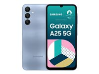 Samsung Galaxy A25 - 5G smartphone - double SIM - RAM 8 Go / Mémoire interne 256 Go - microSD slot - écran OEL - 6.5" - 2340 x 1080 pixels (120 Hz) - 3 x caméras arrière 50 MP, 8 MP, 2 MP - front camera 13 MP - bleu SM-A256BZBHEUB