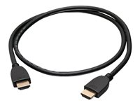 C2G Câble HDMI 4K 1ft avec Ethernet - Haute Vitesse - Câble UltraHD - M/M - Câble HDMI avec Ethernet - HDMI mâle pour HDMI mâle - 30.48 cm - blindé - noir 56781