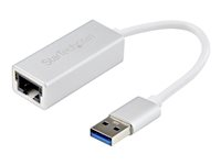 StarTech.com Adaptateur réseau USB 3.0 vers Gigabit Ethernet - Convertisseur USB vers RJ45 - M/F - Argent (USB31000SA) - Adaptateur réseau - USB 3.0 - Gigabit Ethernet x 1 - argent USB31000SA