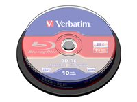 Verbatim - 10 x BD-RE - 25 Go 2x - spindle 43694