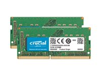 Crucial - DDR4 - kit - 16 Go: 2 x 8 Go - SO DIMM 260 broches - 2400 MHz / PC4-19200 - CL17 - 1.2 V - mémoire sans tampon - non ECC - pour Apple iMac avec écran Retina 5K (Mi-2017) CT2K8G4S24AM
