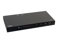C2G Dual 4K HDMI HDBaseT + VGA, 3.5mm, and RS232 over Cat Switching Extender Box Transmitter to Ultra-Slim Box Receiver - 4K 60Hz - Rallonge vidéo/audio/série - émetteur - HDMI, HDBaseT - plus de CAT 5e/6/6a/7 - jusqu'à 70 m C2G30027
