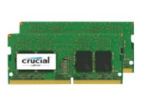 Crucial - DDR4 - kit - 8 Go: 2 x 4 Go - SO DIMM 260 broches - 2400 MHz / PC4-19200 - CL17 - 1.2 V - mémoire sans tampon - non ECC CT2K4G4SFS824A