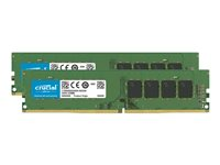 Crucial - DDR4 - kit - 64 Go: 2 x 32 Go - DIMM 288 broches - 3200 MHz / PC4-25600 - CL22 - 1.2 V - mémoire sans tampon - non ECC CT2K32G4DFD832A