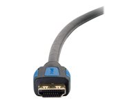 C2G 6ft HDMI Cable with Gripping Connectors - High Speed 4K HDMI Cable - 4K 60Hz - M/M - Câble HDMI avec Ethernet - HDMI mâle pour HDMI mâle - 1.83 m - double blindage - noir - support 4K 29677