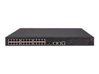 HPE 1950-24G-2SFP+-2XGT-PoE+ - Commutateur - C3 - Géré - 24 x 10/100/1000 (PoE+) + 2 x Gigabit SFP / 10 Gigabit SFP+ + 2 x 10Gb Ethernet - Montable sur rack - PoE+ (370 W) JG962A#B2C