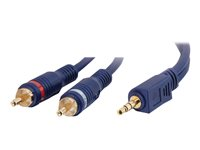 C2G Velocity - Câble audio - RCA mâle pour mini-phone stereo 3.5 mm mâle - 5 m - blindé 80276
