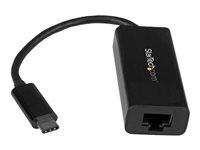 StarTech.com Adaptateur réseau USB-C vers RJ45 Gigabit Ethernet - M/F - USB 3.1 Gen 1 (5 Gb/s) (US1GC30B) - Adaptateur réseau - USB-C - Gigabit Ethernet - noir - pour P/N: HB30C3A1CFB, HB30C3A1CFS, TB33A1C US1GC30B