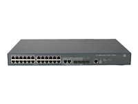 HPE 3600-24 v2 SI Switch - Commutateur - C4 - Géré - 24 x 10/100 + 4 x Gigabit SFP + 2 x 10/100/1000 partagé - Montable sur rack JG304B